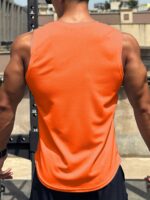 Plus Size Men'S Quick-Dry Breathable Gym Tank Top - Moisture-Wicking Sleeveless Workout Shirt For Basketball & Summer Sports, Regular Fit Round Neck Athletic Muscle Tee, Casual Sportswear | Sleeveless Shirt | Smooth Texture, Gym Clothes, Plus Size - Image 8