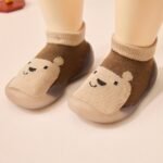 Baby First Walkers Slip-On Socks Shoes - Soft Rubber Sole, Cute Cartoon Animal & Food Patterns, Breathable Fabric Upper, All-Season Indoor Toddler Shoes For 0-4 Years, Baby Shoes, Indoor Youngsters Footwear, Playful Youngsters Design, Flexible Youngsters Footwear - Image 4