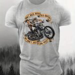 Plus Size Men'S Motorcycle Old Man Graphic Print T Shirt, Elastic Short-Sleeve Crew Neck Tees Top For Summer, Trendy Chic Clothing, Suit For Big & Tall Guys, Best Sellers Gifts