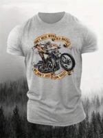 Plus Size Men'S Motorcycle Old Man Graphic Print T Shirt, Elastic Short-Sleeve Crew Neck Tees Top For Summer, Trendy Chic Clothing, Suit For Big & Tall Guys, Best Sellers Gifts