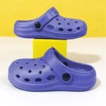 Boys' All-Season Soft Eva Clog Slippers - Slip- Arch & Breathable Round-Toe Design, Lightweight Indoor/ Shoes With Cushioned Insole, Multi-Color Options (, , White, Black, Navy, Brown) For Home, Play & Casual Attire - Ideal For Kids' Casual & Formal Events - Image 14
