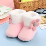 Adorable Princess Baby Shoes Soft Sole Winter 0-12 Months Toddler Walking Shoes Before School - Image 3