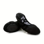 Elegant Solid Color Slip On Ballet Shoes For Girls, Anti Slip Soft Sole Dancing Shoes For Practice Performance, All Seasons - Image 13