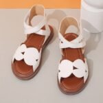 Trendy Breathable Open Toe Sandals For Girls, Lightweight Comfortable Anti Slip Sandals For Indoor Outdoor Beach, Spring Summer Fall - Image 4