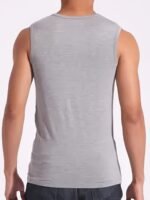 Men'S Solid Tank Top, Active Quick Dry Breathable Crew Neck Sleeveless Shirt, Men'S Clothing For Summer Outdoor - Image 5