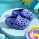 Boy'S Trendy Hollow Out Solid Clogs, Comfy Non Slip Casual Slippers For Kids Outdoor Beach Walking, Shower - Image 24