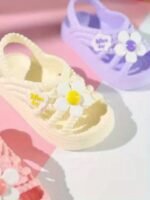 New Girls' Fashionable Cute Floral Princess Shoes Versatile Comfortable Beach Sandals - Image 9