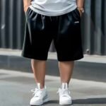 Men'S Plus Size Navy Blue Shorts - Breathable, Loose Fit, Five-Pocket, Casual & Sporty Style, Regular Fit, Casual Wear|Casual Style|Stretchable Fabric - Image 11