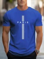 Men'S Sports Top With A Paris Letter Pattern Print - Image 9