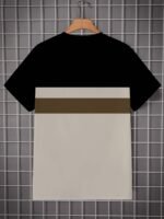 Men'S Casual "Milano Italy" Graphic T-Shirt - Black & White With Italian Flag Design, Short Sleeve, Round Neck, Polyester, Summer Streetwear, Italian T Shirt - Image 4