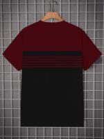 Men'S Maroon & Black Graphic T-Shirt - Bold "To Success" Print, Comfort Stretch Fabric, Machine Washable, Round Neck Short Sleeve Tee For Summer Casual Wear, Ideal Gift For Men, Comfortable Fit Shirt | Round Neck Tshirt | Durable Casualwear, T Shirt Graphic - Image 4