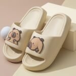 Kids' Cartoon Solid Color Eva Slippers - Breathable, Slip-On Indoor Home Sandals For Boys And Girls, Spring/Summer Casual Bathroom Shower Shoes, Cute Shoes - Image 7