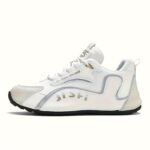 1 Pair Mainalun Men'S Breathable Training Shoes - Lightweight Sneakers With Cushioned Pvc Sole, Lace-Up Gym Shoes For Running, Workout, Everyday - All-Season Performance Shoes In Black/White/ - Large Size Available - Ideal For Marathon, Casual & Formal Events, Marathon Footwear, Sporty Design, Durable Construction, Versatile Footwear, Active Lifestyle - Image 6