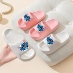 Disney Stitch Eva Slippers For Kids - Comfortable, Thick Sole, Cartoon Design, Perfect For Beach & Bathroom Play, Four Seasons Wear, Slip-On Style, Beach Slippers | Playful Design | Eva Material, Beach Accessories - Image 6
