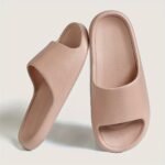2024 New Fashion Eva Slip-On Slides, Comfortable Soft Thin Sole, Faux Texture, All-Season Casual Home Bath Beach Sandals, Solid Color, Universal Fit, Casual Daily Wear - Image 7