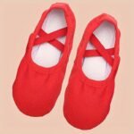 Back-To-School Gift Girls' Dance Shoes, All-Season Soft Sole Ballet Flats For Boys And Kids, Breathable Yoga Practice Shoes With Genuine Leather Soles, Non-Slip - Image 10