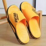 "Fashion Sport" Slides - Comfortable, Non-Slip Pvc Summer Slippers For Indoor & Outdoor Use, Perfect For Beach & Streetwear, Black With White Accents, Cute Sandals - Image 19