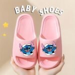 Disney Stitch Eva Slippers For Kids - Comfortable, Thick Sole, Cartoon Design, Perfect For Beach & Bathroom Play, Four Seasons Wear, Slip-On Style, Beach Slippers | Playful Design | Eva Material, Beach Accessories - Image 15