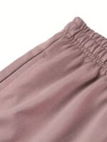Summer Casual Breathable Shorts, Solid Color Drawstring Shorts, Hiking And Running Shorts, Designed With Two Pockets, Plus Size - Image 9