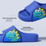 Kids' Non-Slip Slip-On Slippers - Lightweight Cushioned Bathroom Shoes With Soft Eva Sole, Quick-Dry Indoor/Outdoor House Shoes For Boys & Girls, Beach, Park, Home - Easy Slip-On Design (Blue/Green) - All-Season Use, Park Footwear, Playful Design, Breathable Material, Footwear, Family Footwear - Image 14