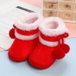 Soft Sole Warm 0-12 Months Baby Boys And Girls Pre-Crawling Fleece-Lined Winter Style Slipper Shoes, Childrens Slippers - Image 12