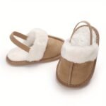 Cozy Plush Baby Girl Slippers - Soft, Non-Slip Sole For Indoor Comfort | Cute & Warm For 0-1 Year Olds | Perfect For Spring/Fall, Leisure Style, Spring/Autumn - Image 8
