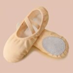 Back-To-School Gift Girls' Dance Shoes, All-Season Soft Sole Ballet Flats For Boys And Kids, Breathable Yoga Practice Shoes With Genuine Leather Soles, Non-Slip - Image 9