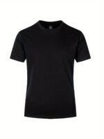 Men'S Heavyweight 150Gsm Crew Neck T-Shirt - Minimalist Everyday Basic Tee, Soft Everyday Shirt For Casual & Formal Wear - Durable Everyday Essential For Men, Versatile Clothing, Simple Design, Comfortable Fit, Short Sleeve Top, Modern Wardrobe, Work Attire, Classic Style, Breathable Material, Office Professionals - Image 2