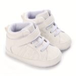 Infant & Newborn Boys' & Girls' Soft Sole Anti-Slip Sneakers - Breathable With Black Striped Design, Adjustable Buckle Closure, All-Season Casual Shoes For Toddlers, Baby Shoes, Toddler Footwear, Stylish Toddler Footwear, Comfortable Toddler Footwear - Image 3