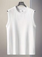 Summer Men'S Quick Dry Moisture-Wicking Breathable Tank Tops, Athletic Gym Bodybuilding Sports Sleeveless Shirts, For Running Training, Men'S Clothing