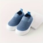 Casual Comfortable Solid Color Slip On Low Top Woven Shoes For Baby Boys, Breathable Lightweight Walking Shoes For All Seasons - Image 11