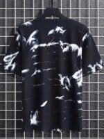 Plus Size Men'S 3D Printed T-Shirt - Breathable Polyester, Casual Street Style With Dynamic Bird & Ink Design, Crew Neck, Short Sleeve - Ideal For Summer, Plus Size Shirts, Plus Size - Image 8