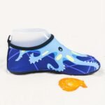 Youngsters' Lightweight Slip-On Swim Shoes - Quick-Dry Beach Water Shoes With Cartoon Whale & Designs, Soft Fabric & Tpr Sole For Outdoor Swimming, Pool, Lake, Beach, And Light Beige-Friendly Comfort - Image 14