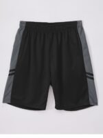 Large Size Men'S Spliced Color-Blocking Quick-Drying Shorts, 2 Pockets With Elastic Waist Rope Design, Men'S Fitness Sports Outdoor Casual Wear, Plus Size - Image 5