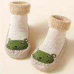 A Pair Of Thickened Cartoon Mid-Tube Anti-Slip Toddler Shoes For Autumn And Winter - Image 9