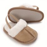 Cozy Plush Baby Girl Slippers - Soft, Non-Slip Sole For Indoor Comfort | Cute & Warm For 0-1 Year Olds | Perfect For Spring/Fall, Leisure Style, Spring/Autumn - Image 10