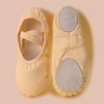 Back-To-School Gift Girls' Dance Shoes, All-Season Soft Sole Ballet Flats For Boys And Kids, Breathable Yoga Practice Shoes With Genuine Leather Soles, Non-Slip - Image 6