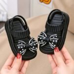 Trendy Cute Bowknot Open Toe Sandals For Girls, Breathable Non-Slip Sandals For Indoor Outdoor Beach - Image 5