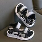 Boys' Summer Sandals - Soft Sole, Closure, Lightweight Pvc Upper & Black Rubber Sole, Casual Beach Shoes For Youngsters - Image 3