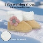 Adorable Princess Baby Shoes Soft Sole Winter 0-12 Months Toddler Walking Shoes Before School - Image 12