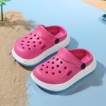 Kids' Breathable Eva Clogs & Mules - Casual Slip-On Shoes For Boys & Girls, All-Season Round Toe Lightweight Footwear, Solid Color, Daily Wear For Toddlers To Age 14 - Image 4