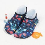 Youngsters' Lightweight Slip-On Swim Shoes - Quick-Dry Beach Water Shoes With Cartoon Whale & Designs, Soft Fabric & Tpr Sole For Outdoor Swimming, Pool, Lake, Beach, And Light Beige-Friendly Comfort - Image 7
