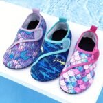 Colorful Water Shoes, Lightweight Quick Dry Aqua Socks, Girls Outdoor Summer Beach Swimming Shoes, Beach Shoes, Sports Swimming Shoes For Girls, Adjustable Thick Soft Soles