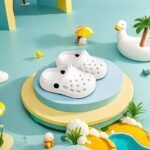 Boy'S Trendy Hollow Out Solid Clogs, Comfy Non Slip Casual Slippers For Kids Outdoor Beach Walking, Shower - Image 3