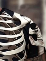 Festive Halloween Skeleton Print Large Size Men'S Casual Athletic T-Shirt, Plus Size - Image 3