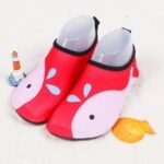 Youngsters' Lightweight Slip-On Swim Shoes - Quick-Dry Beach Water Shoes With Cartoon Whale & Designs, Soft Fabric & Tpr Sole For Outdoor Swimming, Pool, Lake, Beach, And Light Beige-Friendly Comfort - Image 5