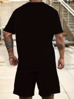 Plus Size Men'S Clothing, Short-Sleeve And Shorts Set, Casual Sports Drawstring Outfit. - Image 2