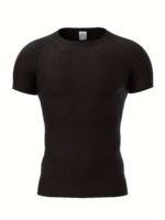 Men'S Compression T-Shirt, High Stretch Crew Neck Sweat-Absorbing Quick-Drying T-Shirts For Men'S Fitness Training - Image 5