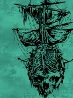 Men'S Skull & Ship Print Beach Shorts - Lightweight Quick-Dry Polyester Swim Trunks With Adjustable Drawstring Waist, Regular Fit Casual Swimwear For Surfing, Pool & Summer Adventures (Khaki/Charcoal), Bathing Suits, Plus Size - Image 10