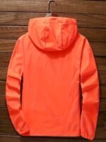 Unisex Summer Hooded Jacket With Reflective Zipper Design, Ultra-Thin Breathable Quick-Dry Windproof Sports Coat For Outdoor Night Running, Cycling, Fishing Sun Protection Top - Loose Fit Hooded Zip-Up Shirt - Image 9